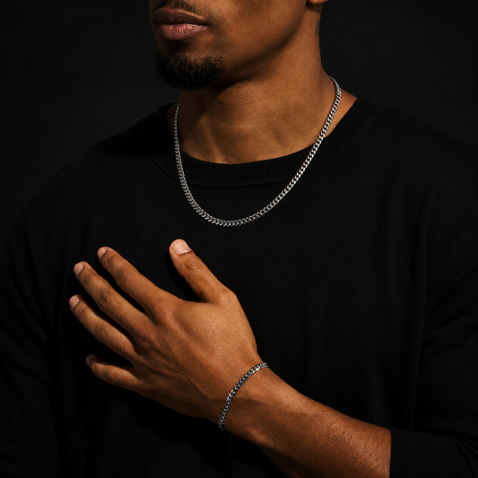 The Elevated Set – Cuban Chain & Bracelet