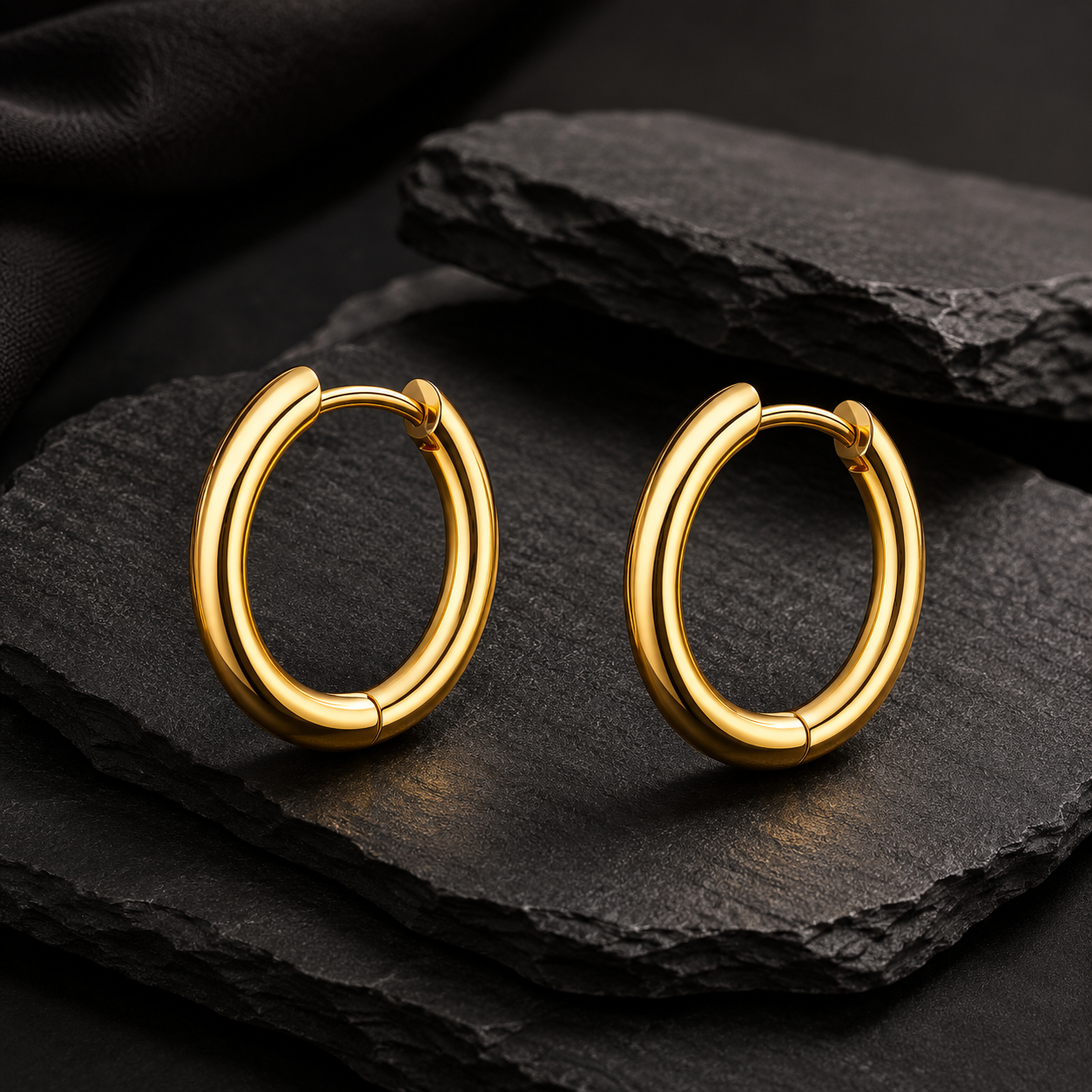 Core Gold Hoop Earrings