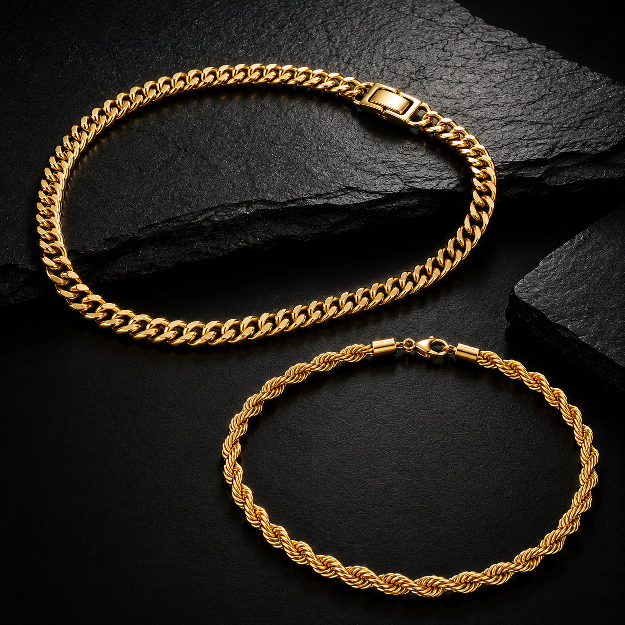 The Apex Core Set — Cuban & Rope Chain
