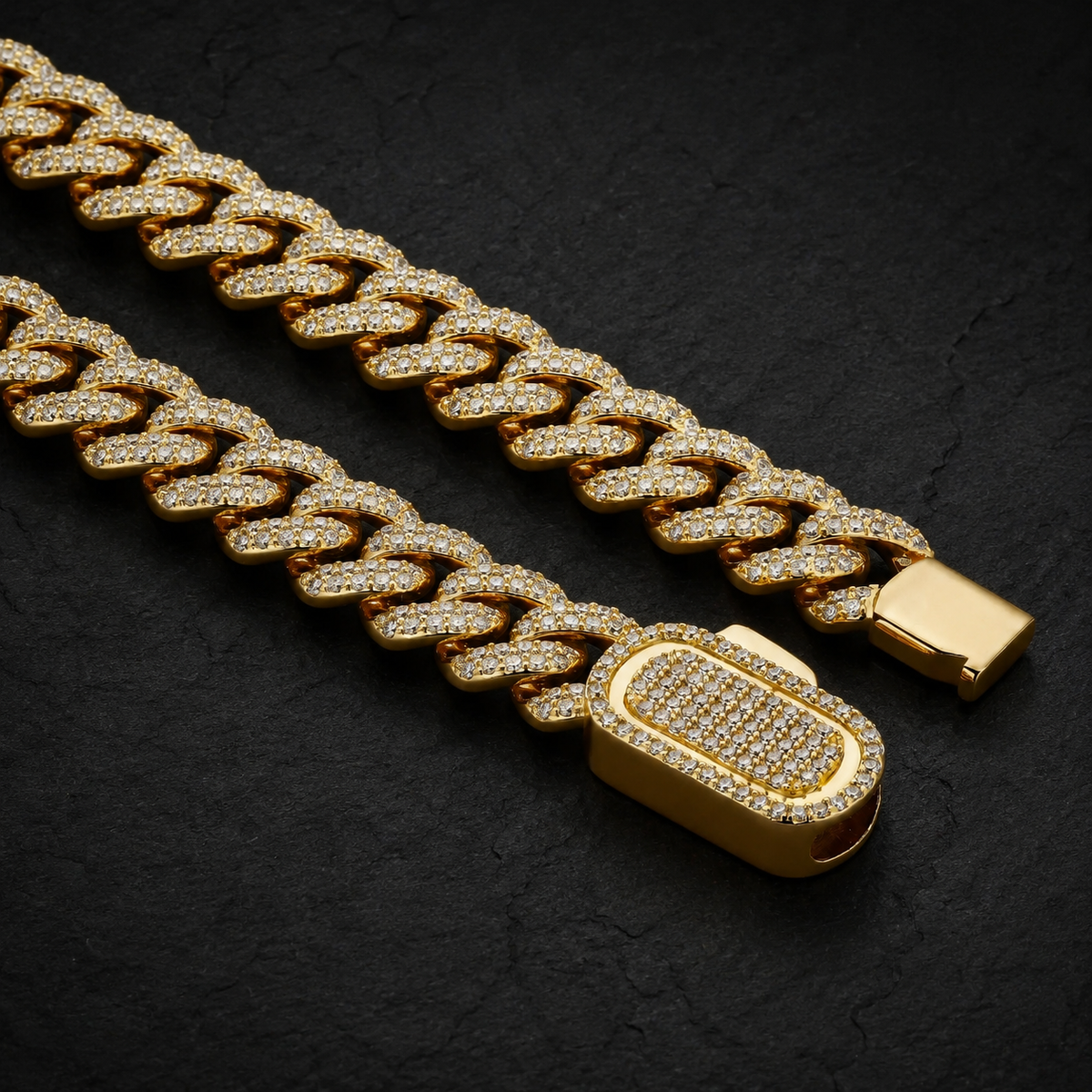 Iced Cuban Chain — 10mm Gold