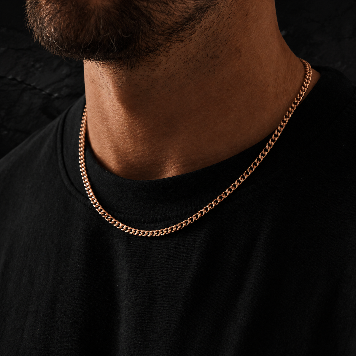 Essential Cuban Chain — 4mm Rose Gold