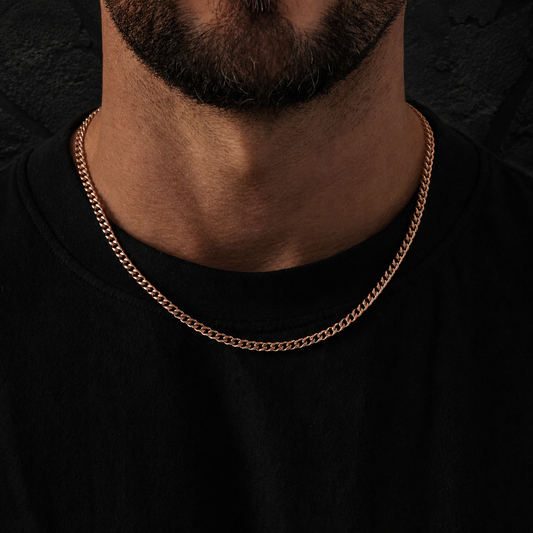 Essential Cuban Chain — 4mm Rose Gold