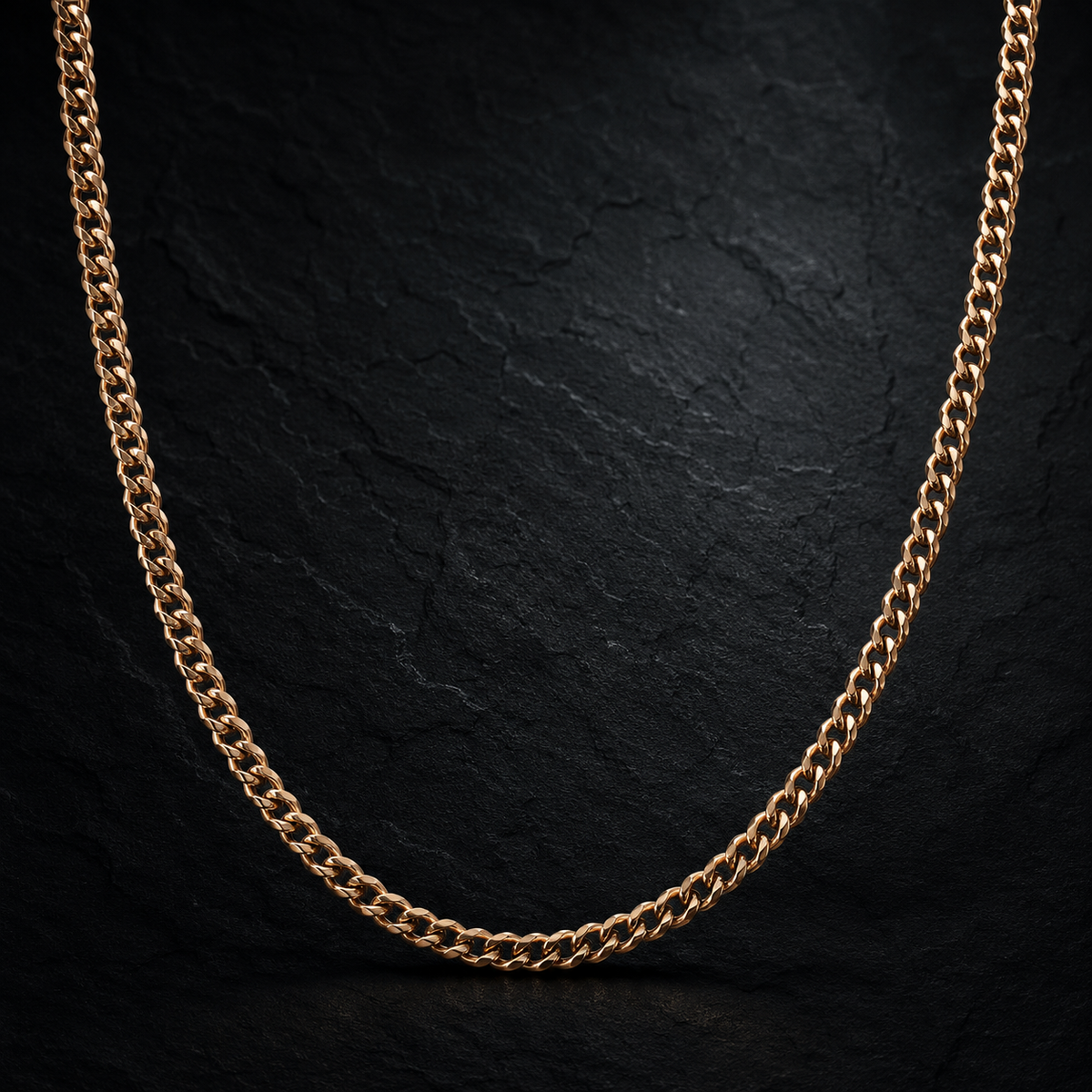 Essential Cuban Chain — 4mm Rose Gold