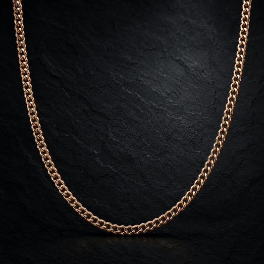 Essential Cuban Chain — 4mm Rose Gold