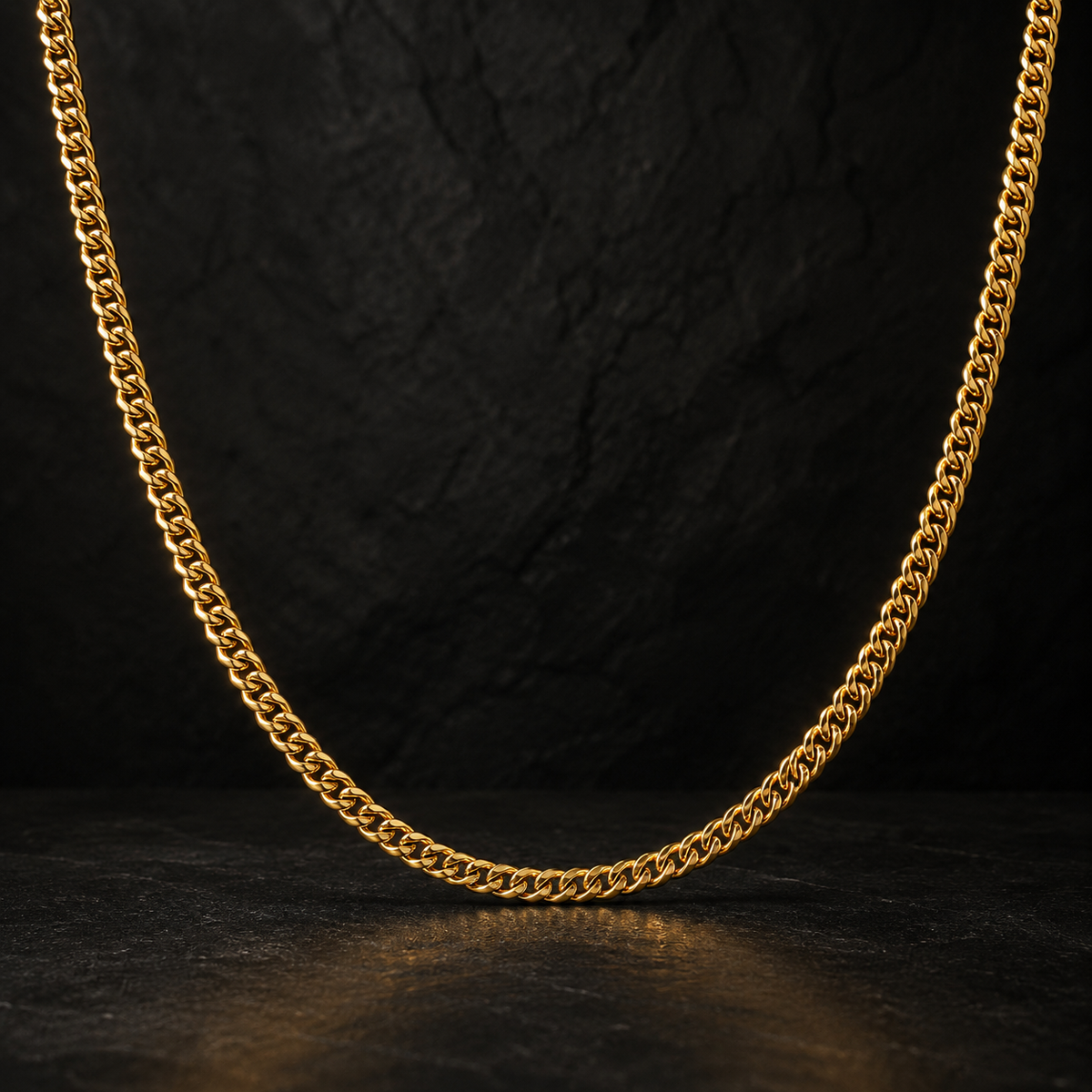 Essential Cuban Chain — 4mm Gold