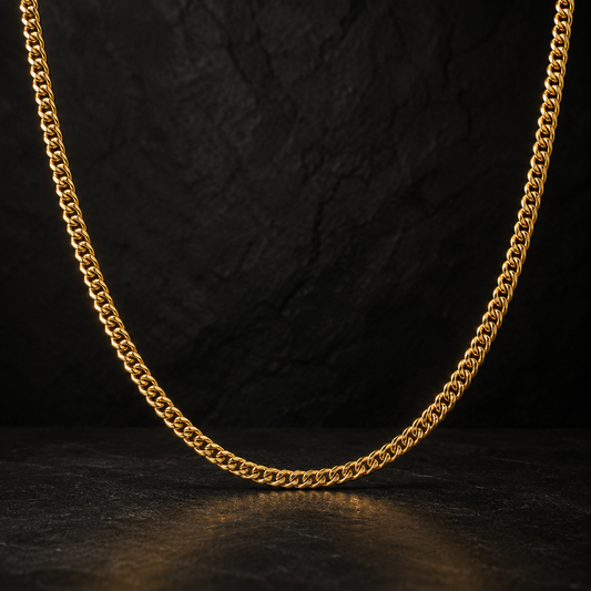 Essential Cuban Chain — 4mm Gold