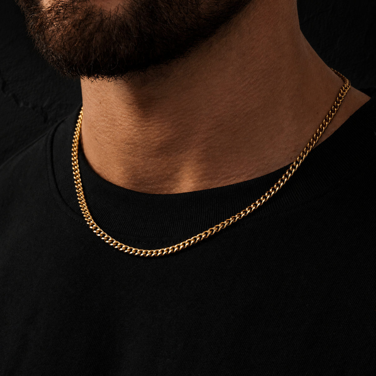 Essential Cuban Chain — 4mm Gold