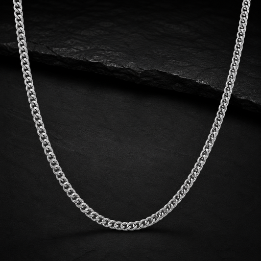 Essential Cuban Chain — 4mm Silver