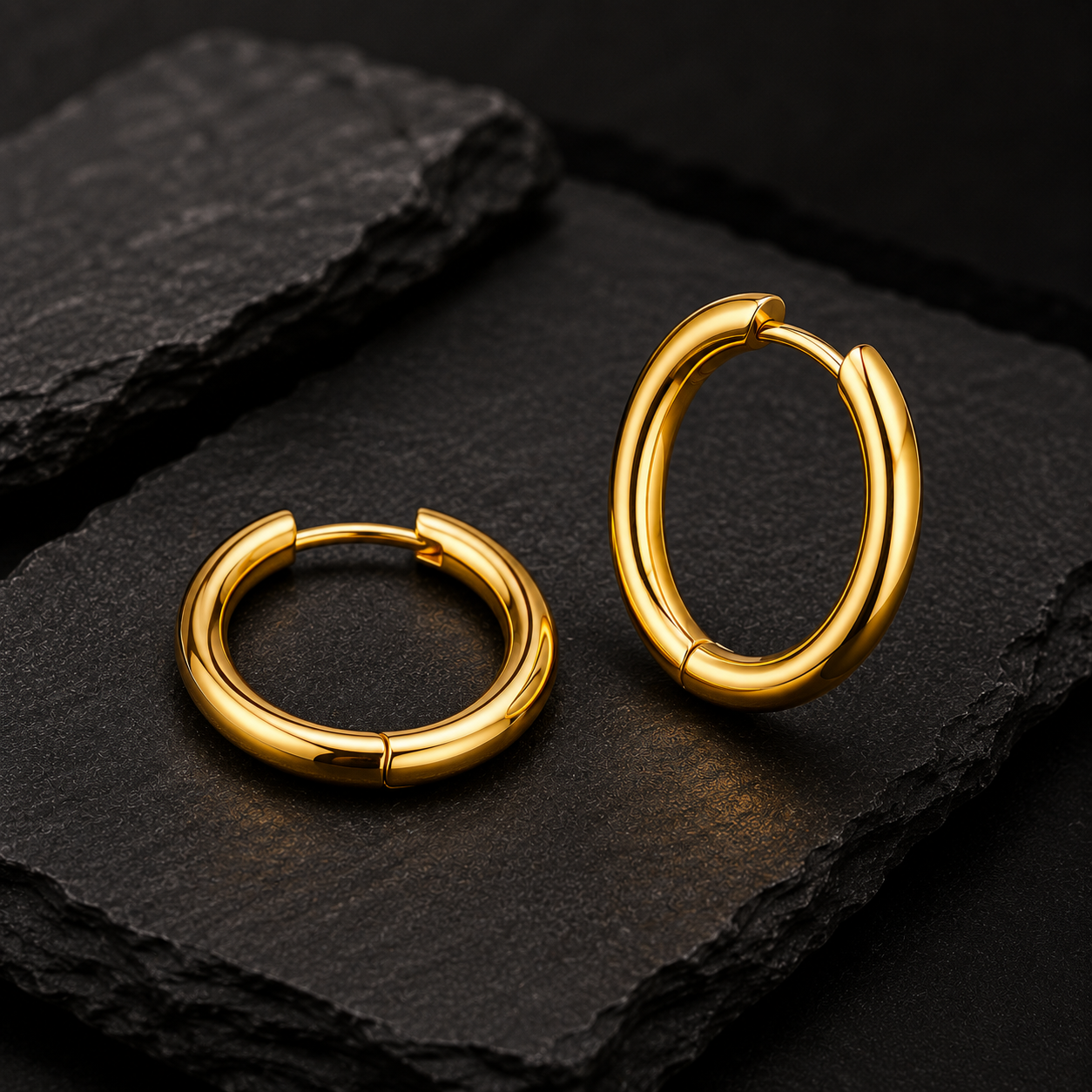 Core Gold Hoop Earrings
