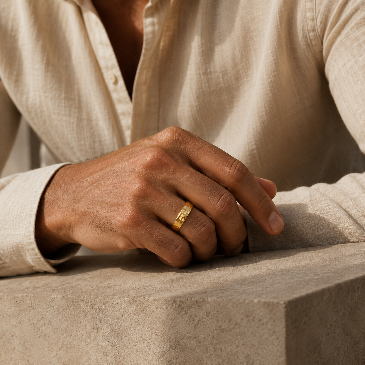 Apex 18K Gold Statement Ring