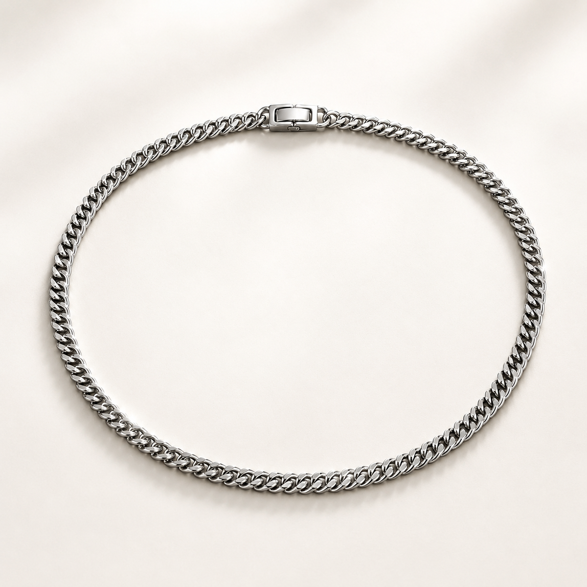 Apex 5mm Cuban Chain - Silver