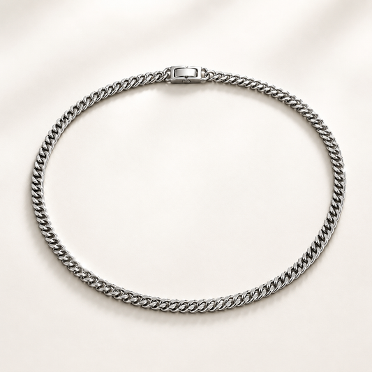 Apex 5mm Cuban Chain - Silver
