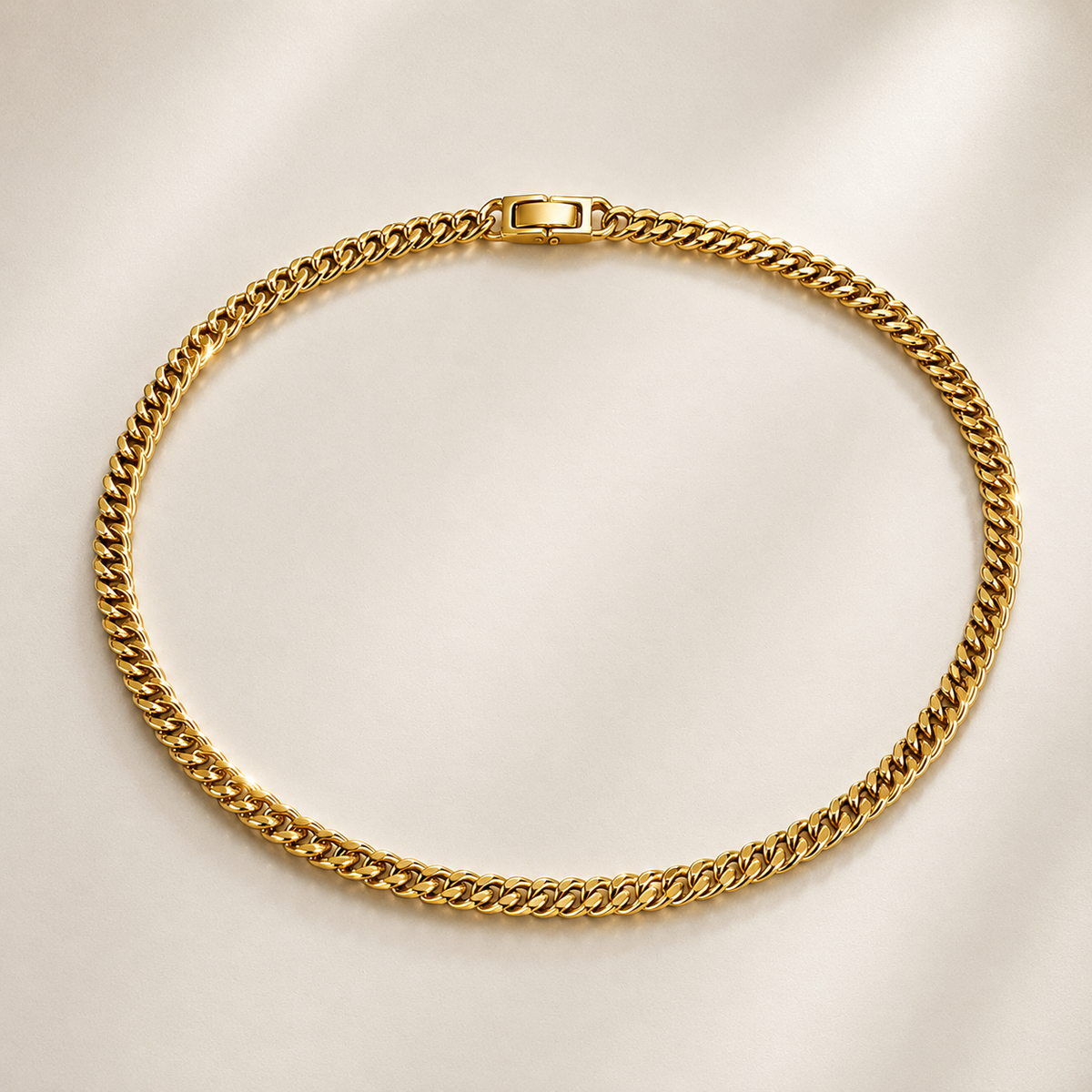 Apex 5mm Cuban Chain – Gold