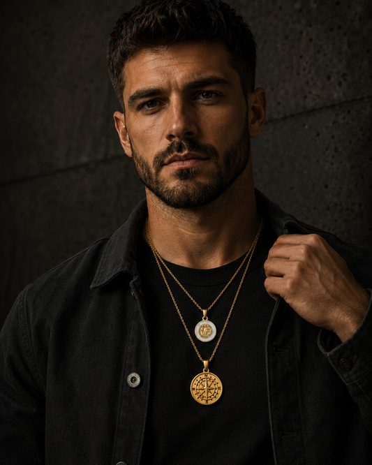 The Faith & Identity Set — Gold Pendant Stack