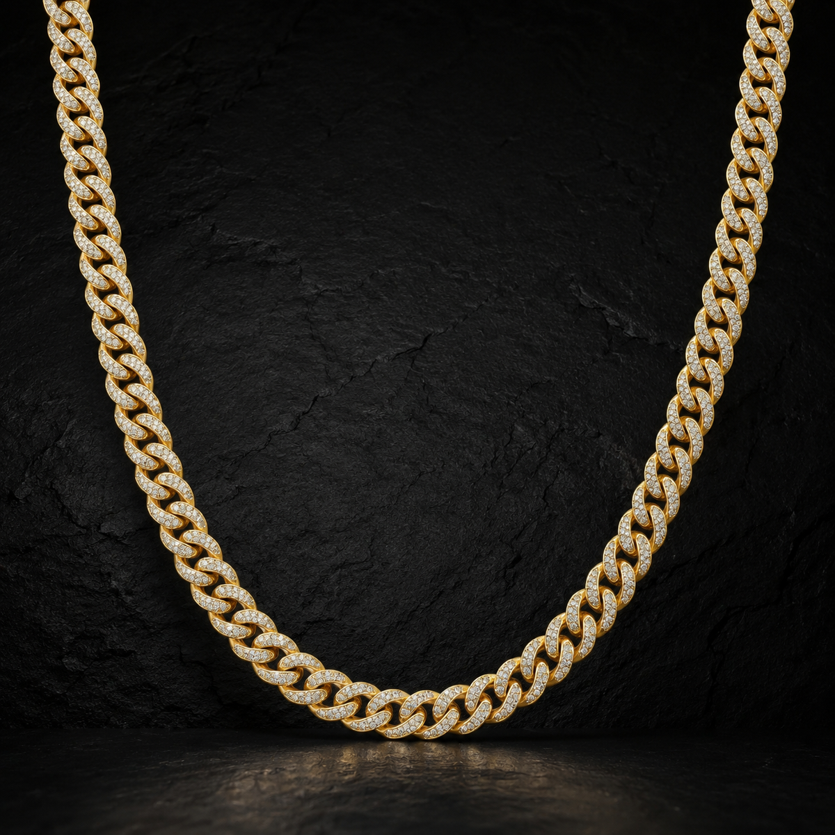 Iced Cuban Chain — 10mm Gold