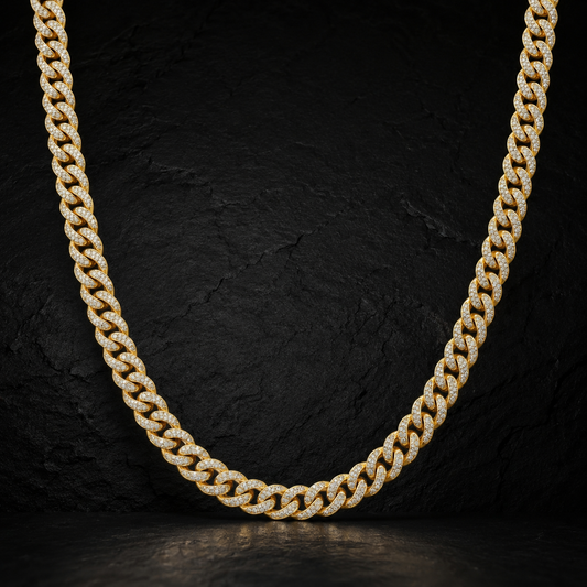 Iced Cuban Chain — 10mm Gold