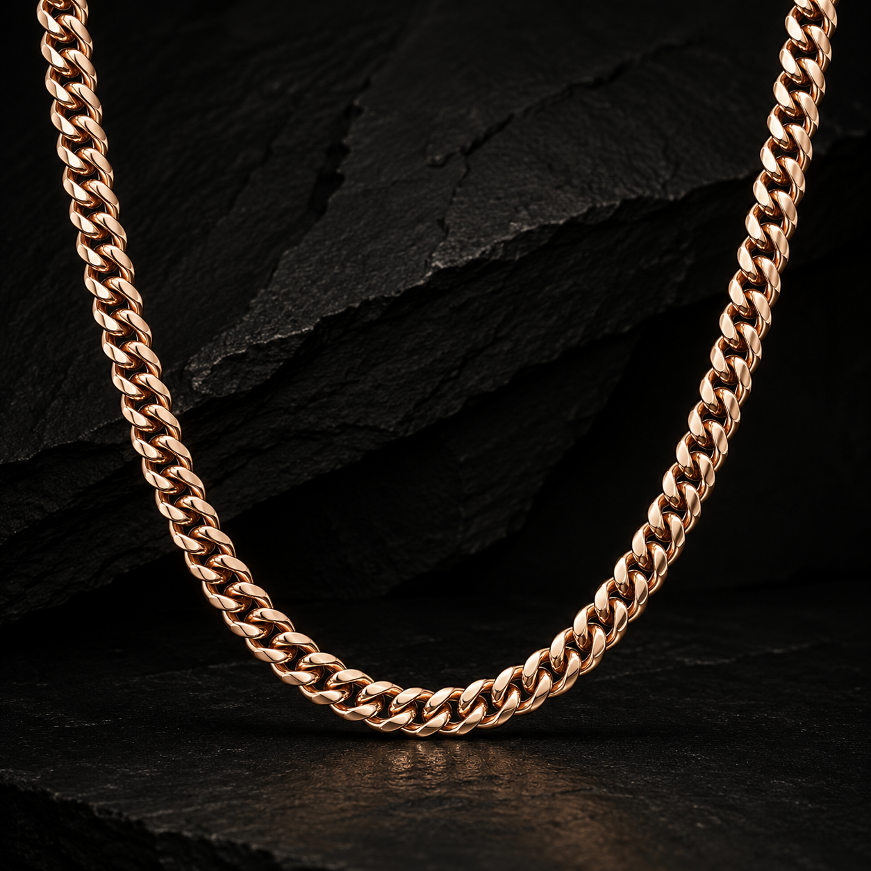 Signature Cuban Chain — 8mm Rose Gold