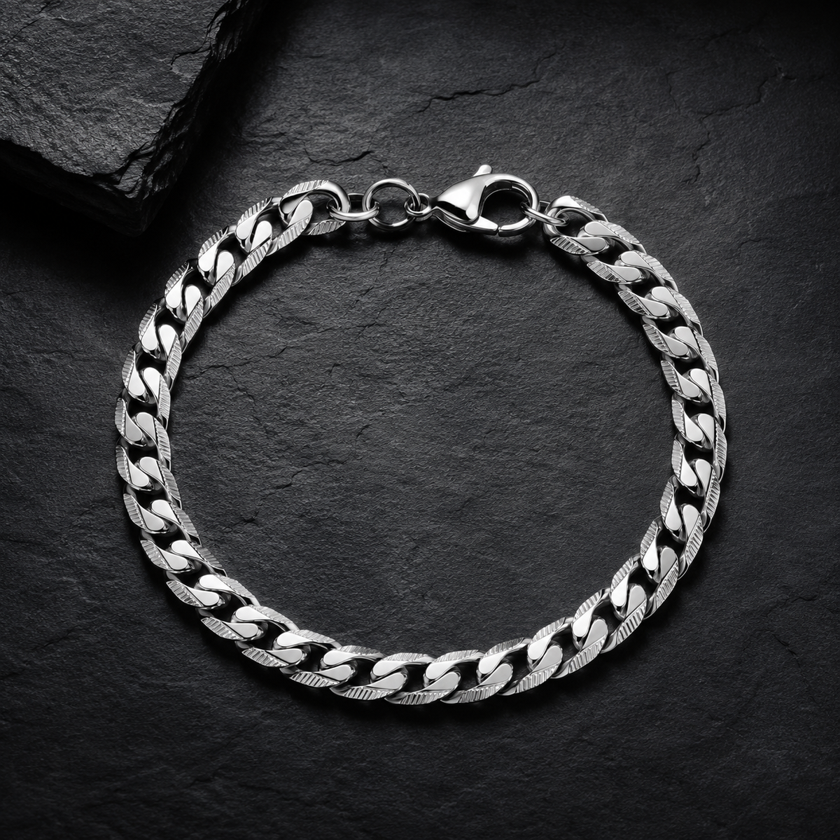 8mm Stripe Bracelet – Gold/Silver