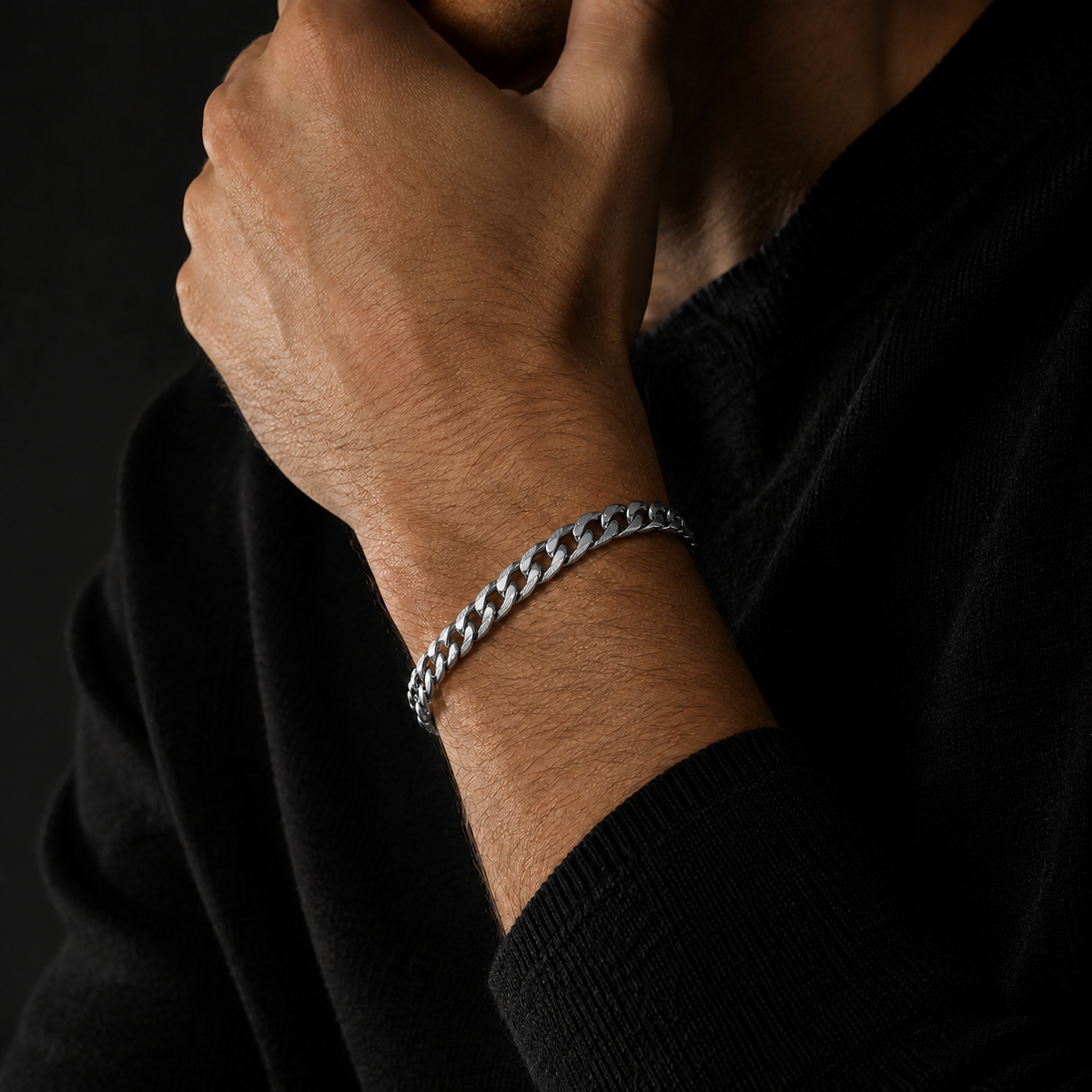 8mm Stripe Bracelet – Gold/Silver