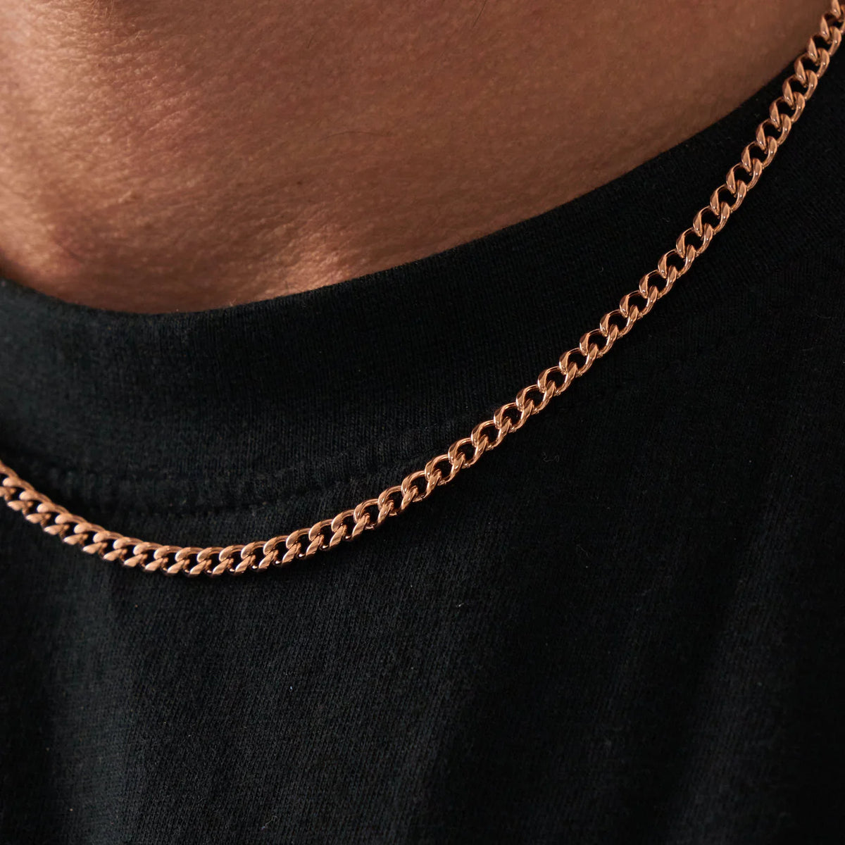 Essential Cuban Chain — 4mm Rose Gold